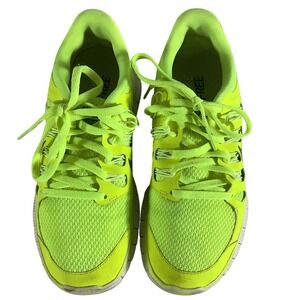 Nike Free 5.0 Volt Neon Yellow Running Shoes 580591-701 Womens 6.5 Mens 5